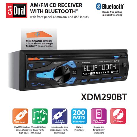 This app is compatible with the following Dual models XDM17BTXRM59BTXDMBT17 XDM27BT The iPlug P2 app connects to compatible Dual receivers via Bluetooth like a wireless remote control. . Dual xdm290bt bluetooth not working